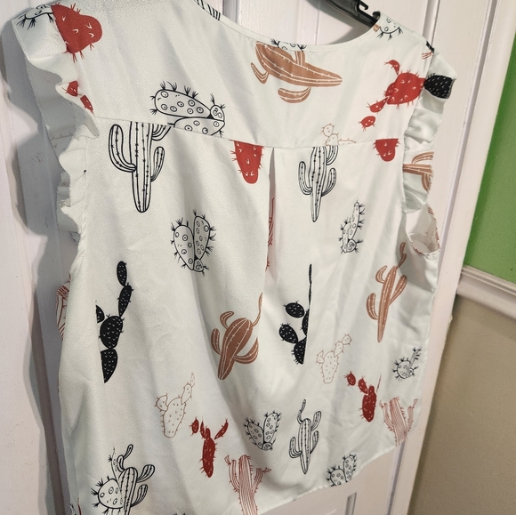 Shein Cacti Shirt Size 4X - Picture 5 of 5
